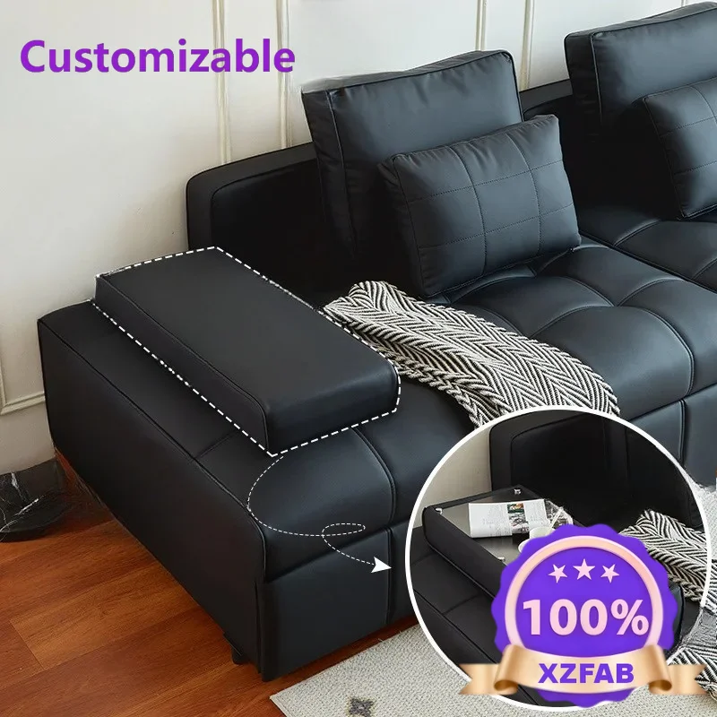Factory Direct 2026 Modern simple straight sofa bed Italian living room push-pull dual-purpose household zero wall
