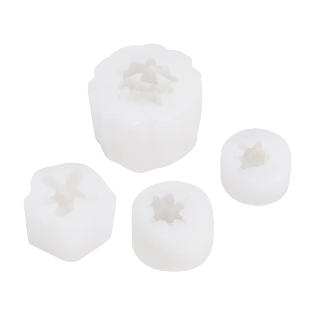 Moldes de silicona, 4 Uds., moldes de silicona para velas, molde para plantas suculentas, moldes de fundición de resina para hacer