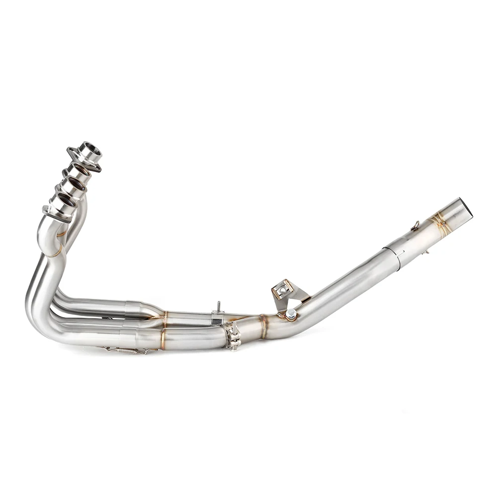 For Para Yamaha Fazer 8 2010-2013/ FZ8N FZ8S 2013-2016/Fazer 8 F8N 8S  Escape tubo de conexión de Escape de motocicleta Slip-on