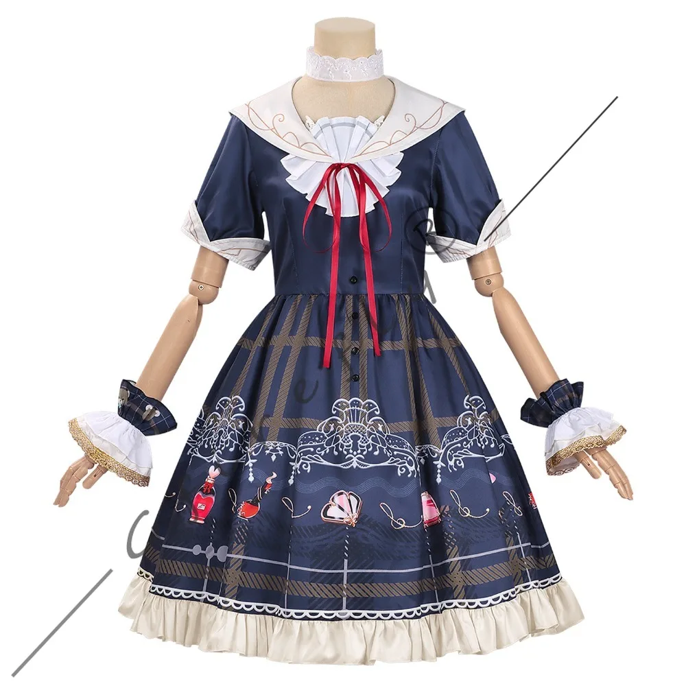 Virtual Idol WL2 RRRRin Cosplay Costume Lolita Puffy Dress Wig Adult Women Halloween Comic Con Stage Performance Outfit