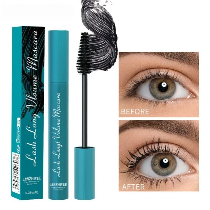 1Pc New Version of Green Tube Mascara Natural Lengthening Curling Lasting Shaping Black Mascaras Women Cosmetics Makeup 2026New