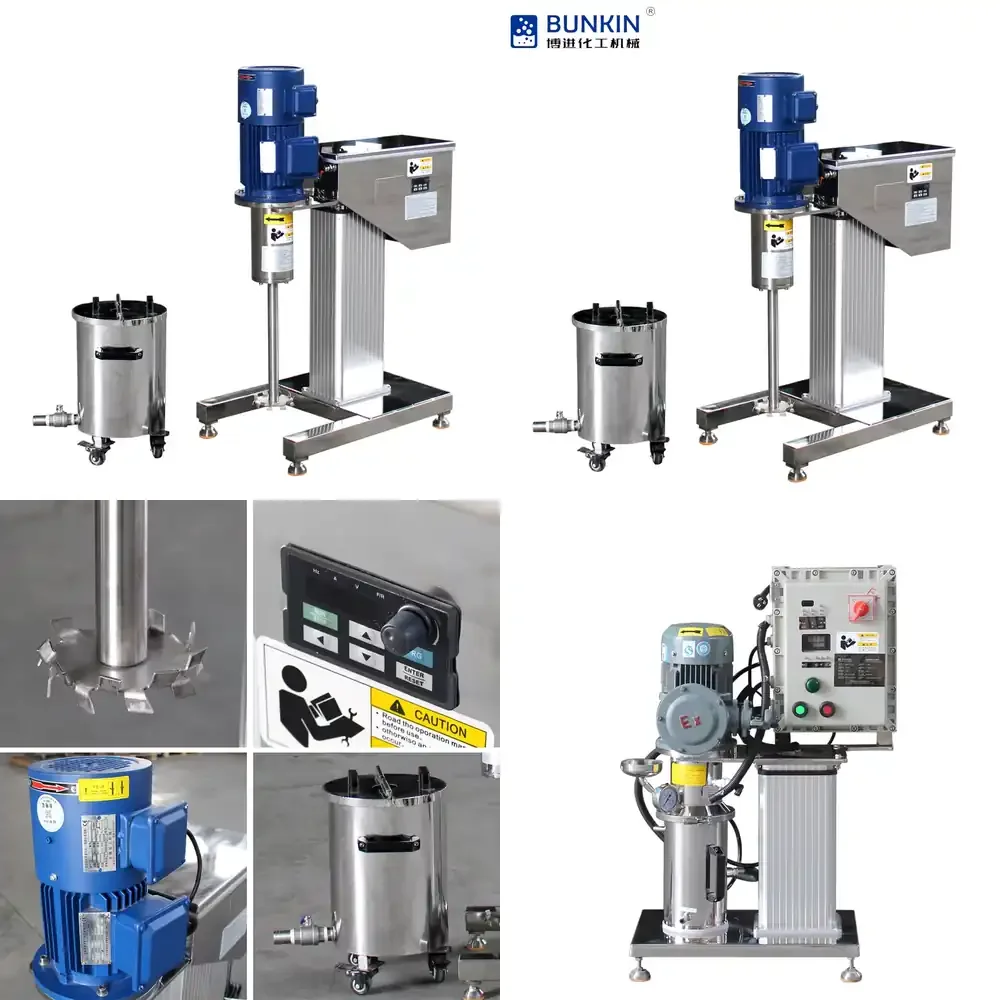 

20L Latex Paint Mixer Machine High Speed Disperser with Sawtooth Blade