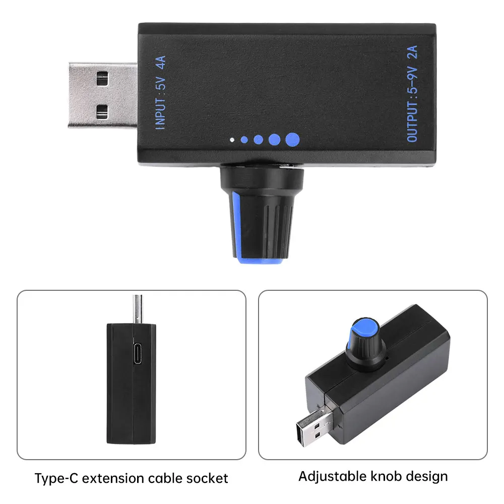 18W DC5V 4A Fan Speed Controller Type-C USB Interface High Power Heatsink Control Module USB Speed Controller