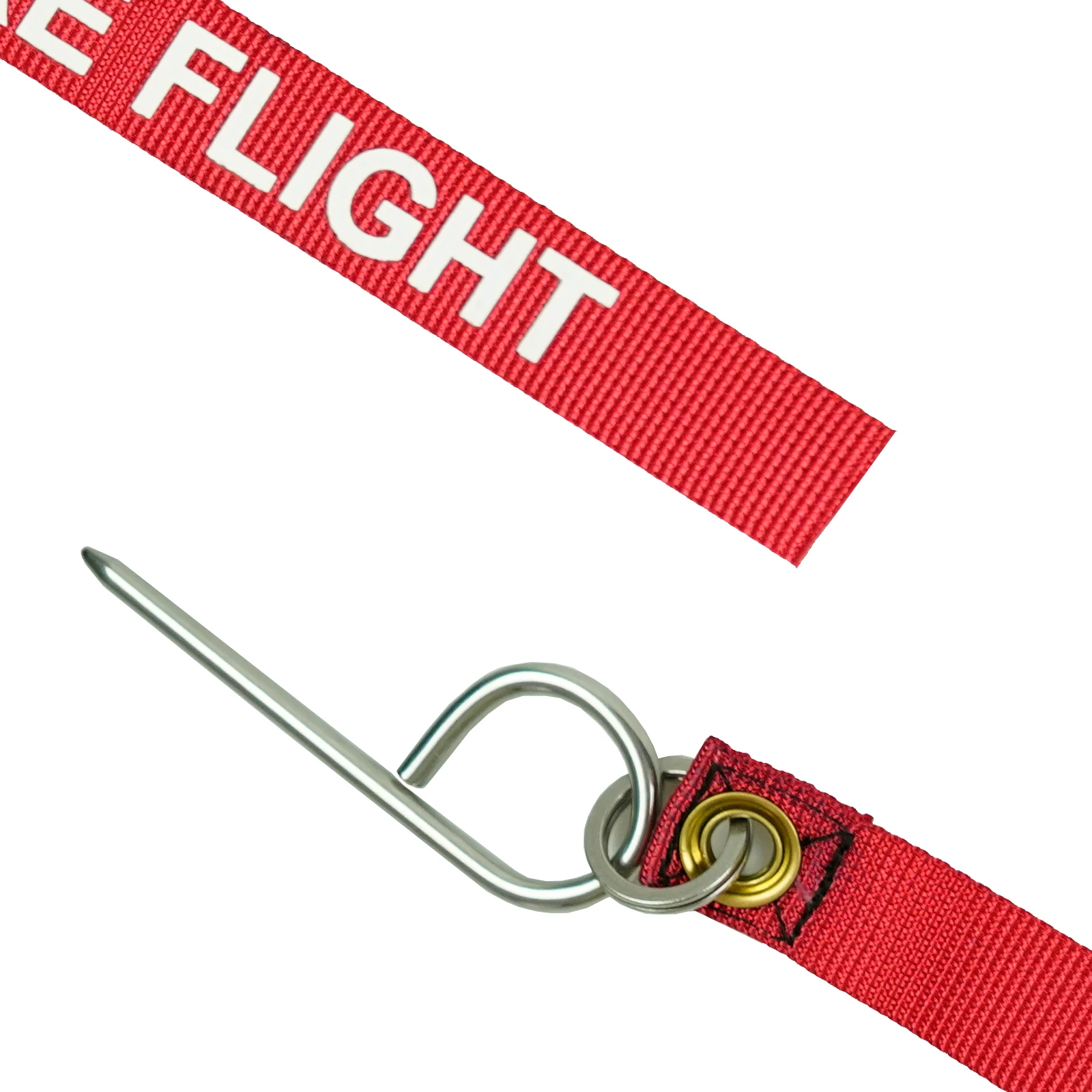 MAUHOSO Remove Before Flight Key Chain,Government Issue Military Surplus Red/White Key Ring USA air force Military,Classic Key H