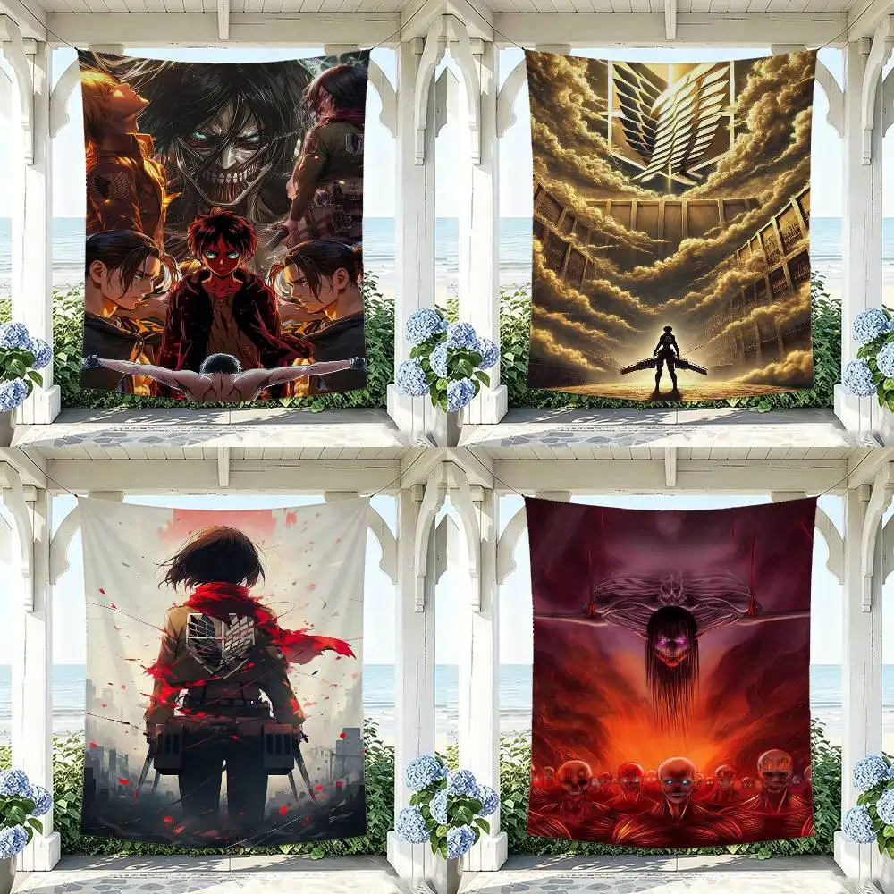 Anime A-Attack COOL On Titan Flag Outdoor Decorations for Bedrooms Home Decor Items Banners Tapestry