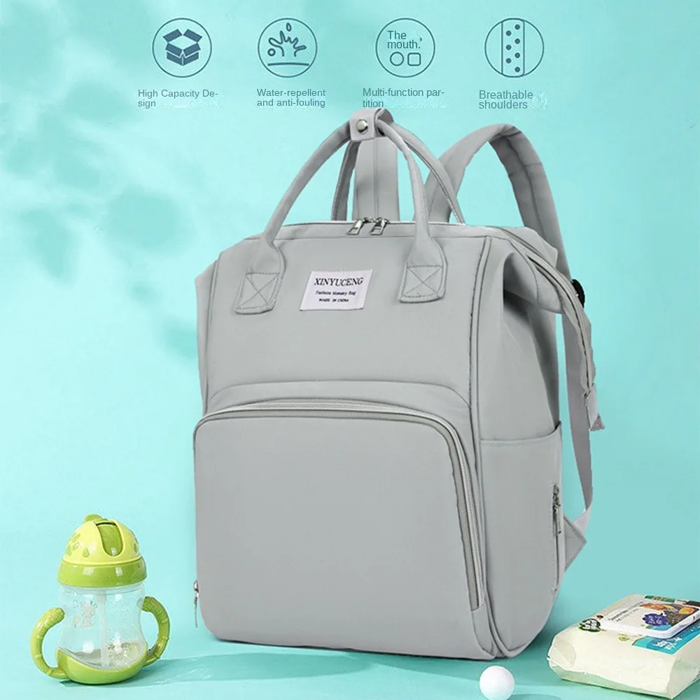 

Многофункциональный рюкзак для мамы, большая вместительная сумка для детских подгузников из ткани Оксфорд, износостойкая портативная сумка на плечо для мамы
