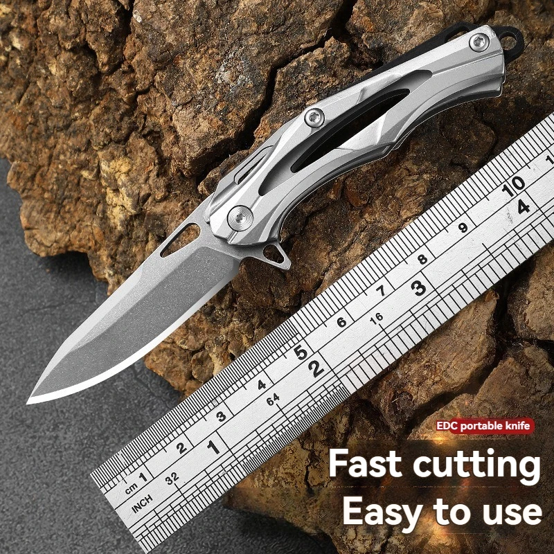 Outdoor Knife Mini Knife Stainless Steel Folding Knife Portable Key Knife Portable Multi purpose Knife