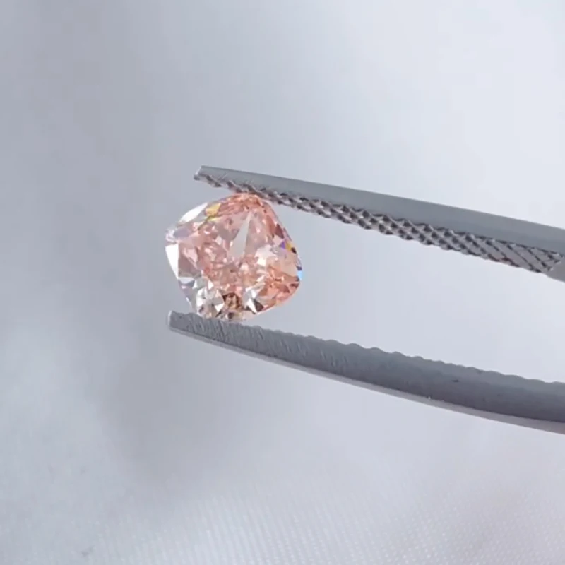 Fancy Pink Cushion Cut CVD Lab Grown Diamond Loose Diamond For Engagement Ring With IGI Diamond Certificate