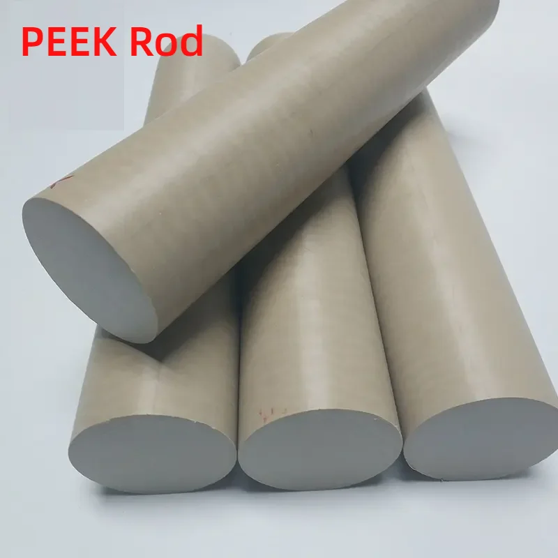 Peek Rod Personalizado para Peças de Ferramentas Pesadas Espreitadela Resistente ao Calor Barra Redonda od 40 20 mm