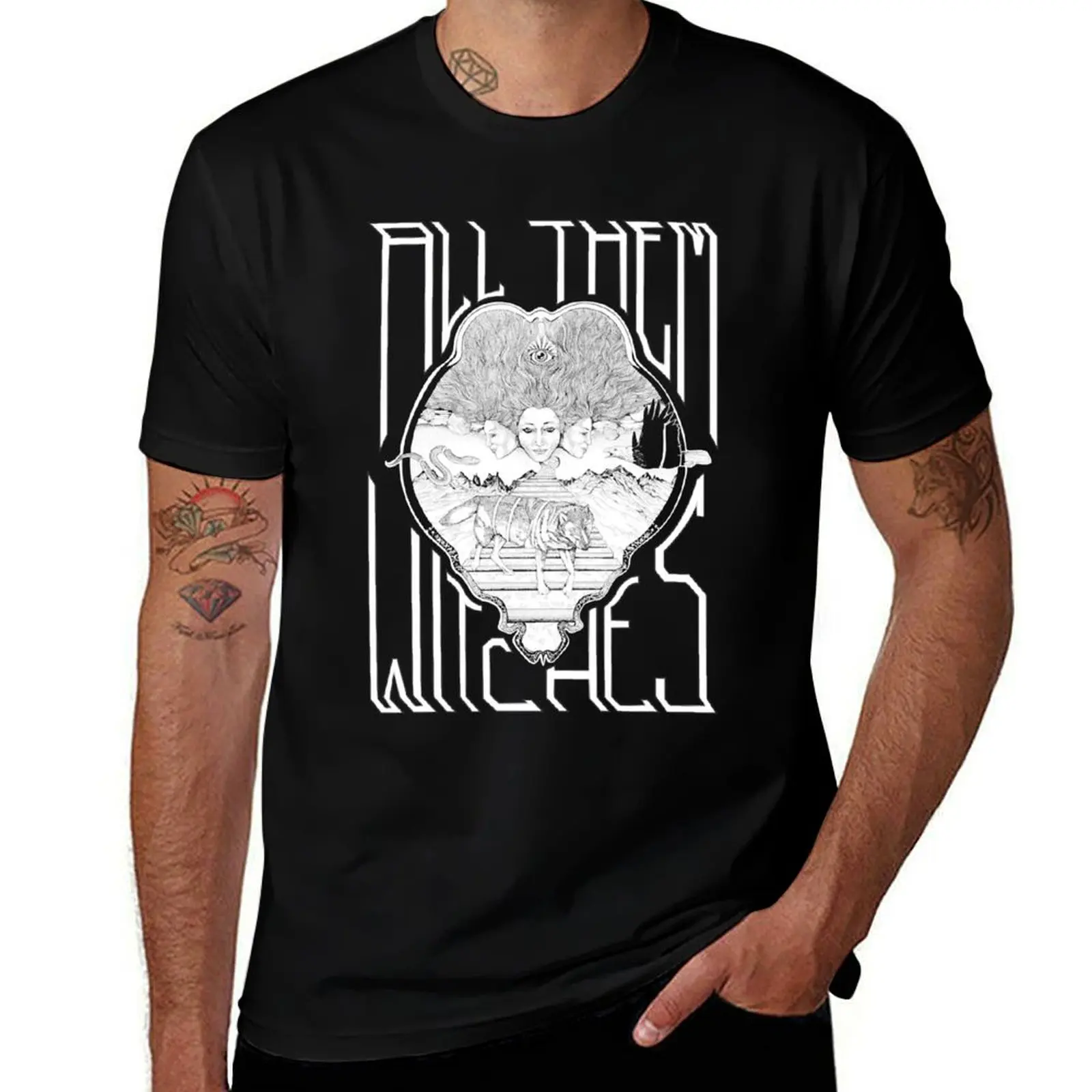 

All, Them, Witches, Merch, American, Stoner, Rock, Band T-Shirt clothes anime shirt summer clothes mens workout shirts