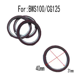 4PCS Motorcycle Exhaust Pipe Gaskets For Suzuki AG100 2 Stroke Scooter Exhaust Seals 40mm*31mm*3.5mm Seals