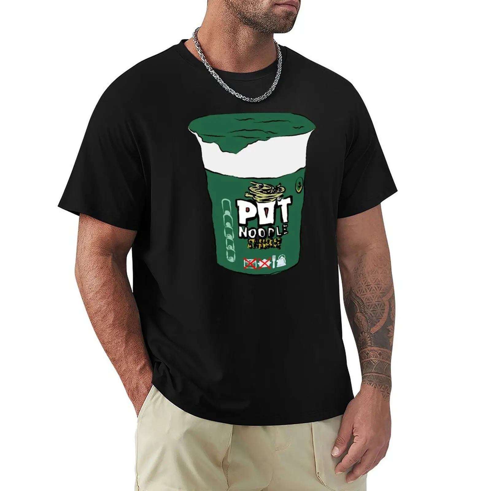 Pot Noodle Chicken And Mushroom 90G- Camiseta con diseño gráfico Pop Art, camiseta informal con estampado de moda