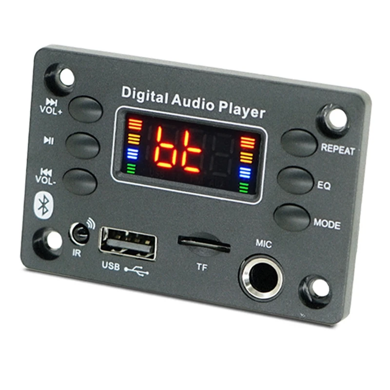 Microphone Interface Bluetooth Mp3 Decoding Board Amplifier Board 2X25W Bluetooth Module Car Audio Parts Accessories