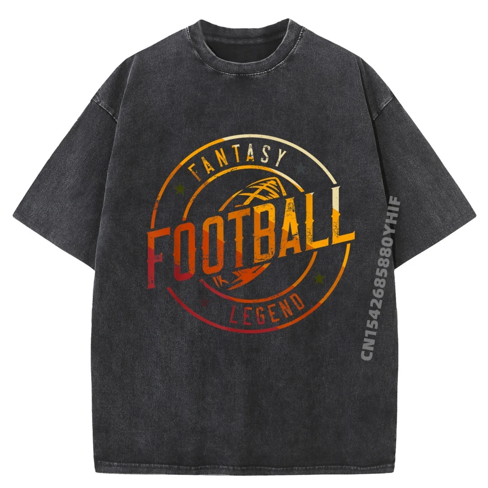 

Family Mens T-shirts I Am A Fantasy Football Tees Graphic Shirts Mens Retro Washed Clothes Funny Printed Tops