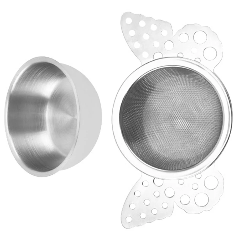 

Fine Mesh Strainer Tea Filter Strainers Reusable Infuser Loose Leaf Basket Tray