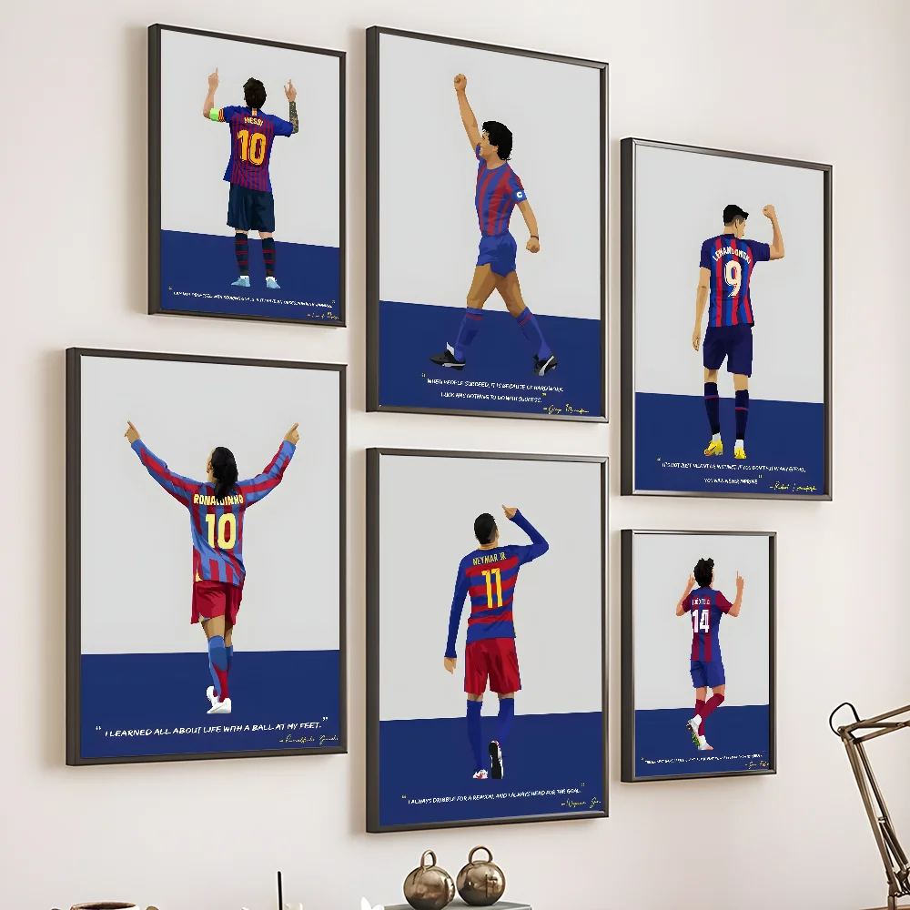 Barcelona Soccer Spoters Poster Prints Perfect Design Nordic Modern Home Decor Gift