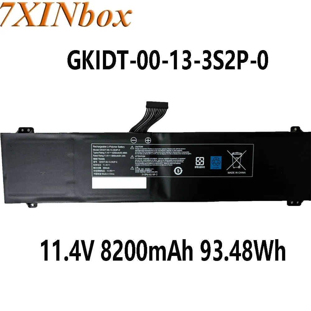 7XINbox GKIDT-00-13-3S2P-0 11.4V 8200mAh 93.48Wh Battery For XPG XENIA 15 XMG Fusion 15 XFU15L19 GKIDT-03-17-3S2P-0