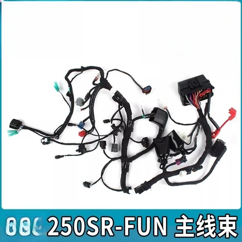 

For CFMOTO 250SR-FUN Full Vehicle Wiring Harness Main Harness Fuse & Battery Negative Wire