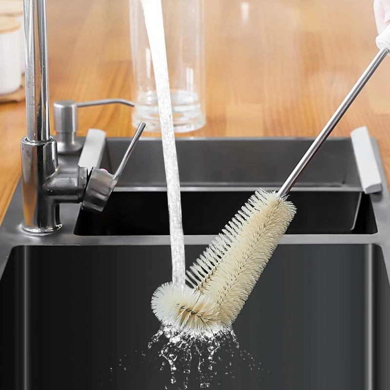 Small Cleaning Brush with Handle Kitchen Hangable Cleaning Tool Supplies