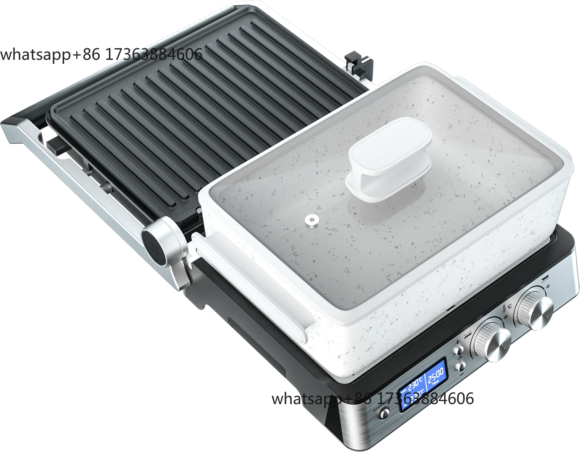 شواية بانيني كهربائية بدون دخا - مراجعة Commercial Panini Press Sandwich Grill وسعره
