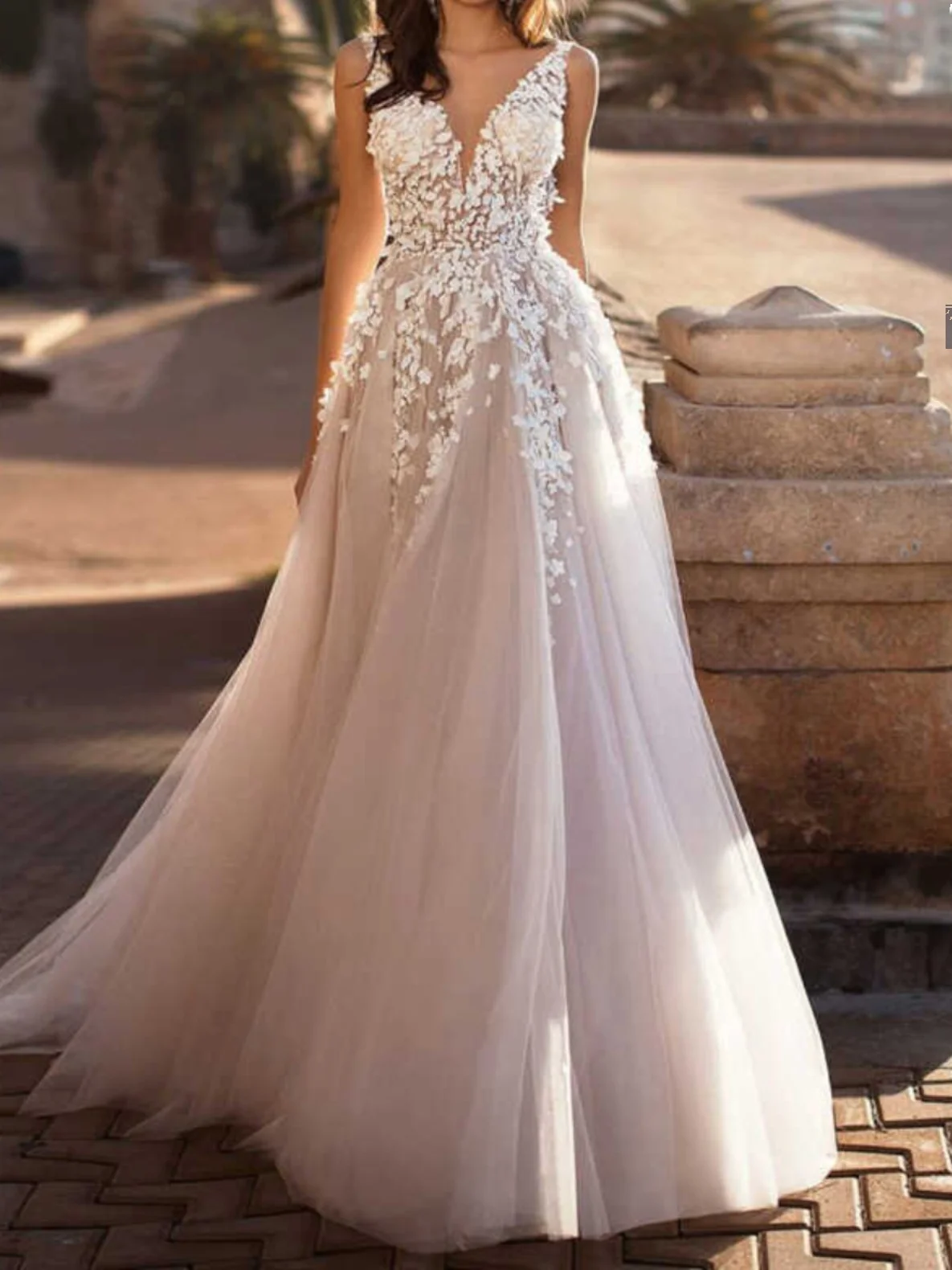 

Новое летнее женское платье Ele с высокой талией, глубоким V-образным вырезом, кружевом, в стиле принцессы, с длинной юбкой и шлейфом