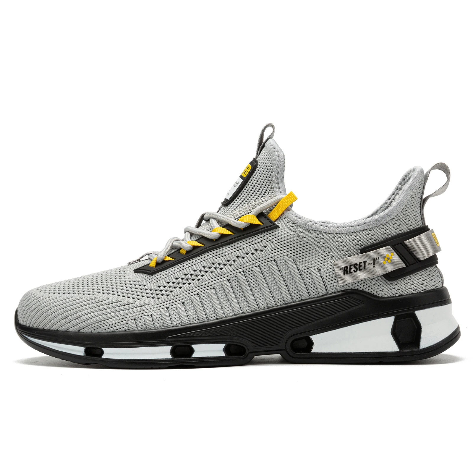 Baasploa Men Running Sneakers Comfortable Knit New Walking Shoes Breathable Fashion Anti-Slip Shock-Absorbing Casual Shoes