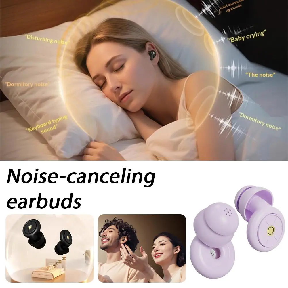 Earplugs Strong Noise Reduction Filter Earplugs Waterproof Sound Insulation Soft Ear Tips Multiple Sizes Comfortable Ear Plugs