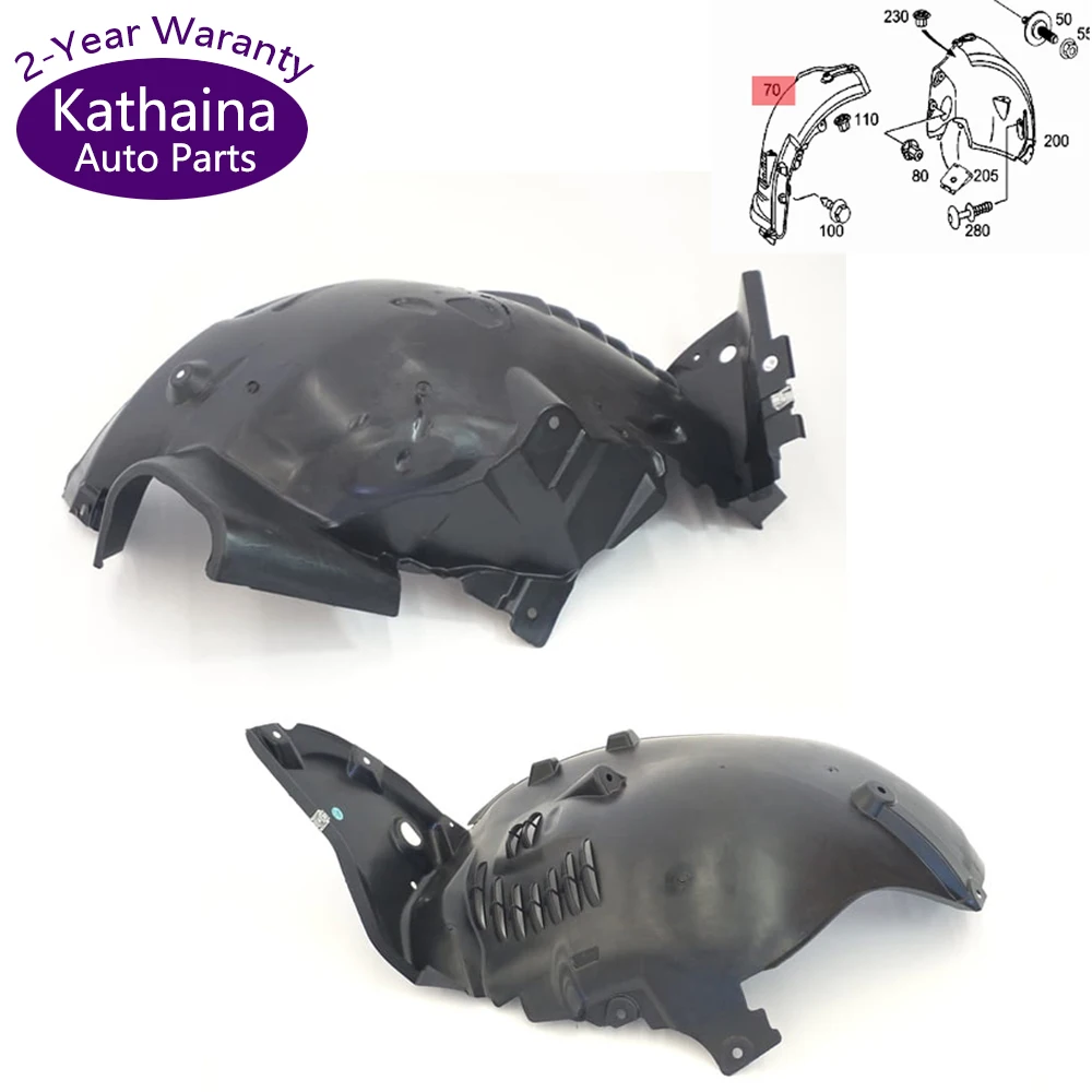 

A2196900930 A2196901030 Kathaina Front Right Left wheel fender Inner liner WHEEL ARCH For Mercedes Benz CLS 500 C219 2004-2010
