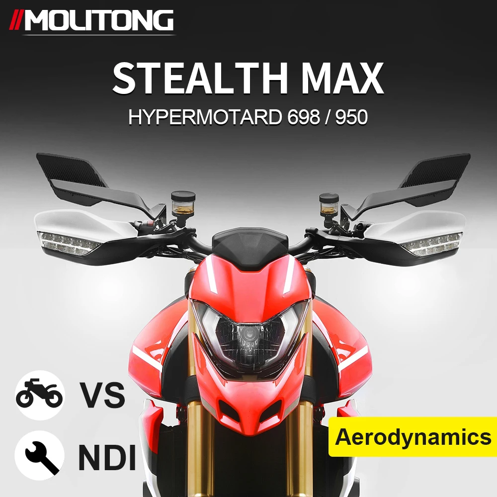 

Universal Motorcycle For Ducati Hypermotard 950 SP 698 Mono RVE Rearview Mirrors Wide Angle Adjustable Side Rear View Mirror