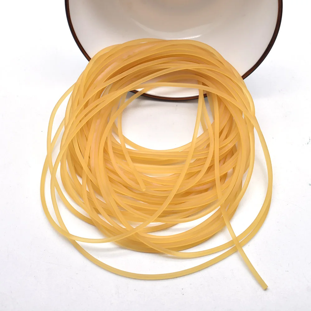 Diameter 2mm 3mm Latex Elastic Solid Rubber Band Elastic Fishing Slingshot Binding Rope Tying Rubber Line String