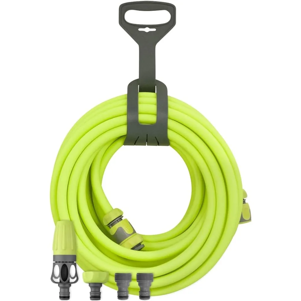 

Flexzilla Garden Hose Kit with Quick Connect Attachments, 1/2 in. X 50 Ft., Heavy Duty, Lightweight, ZillaGreen - HFZG12050QN