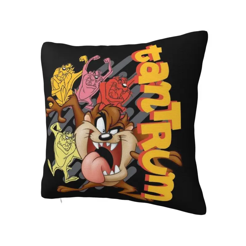 Custom Taz Tasmanians Devils Cushion Cover Sofa Home Decor Square Pillow Cover