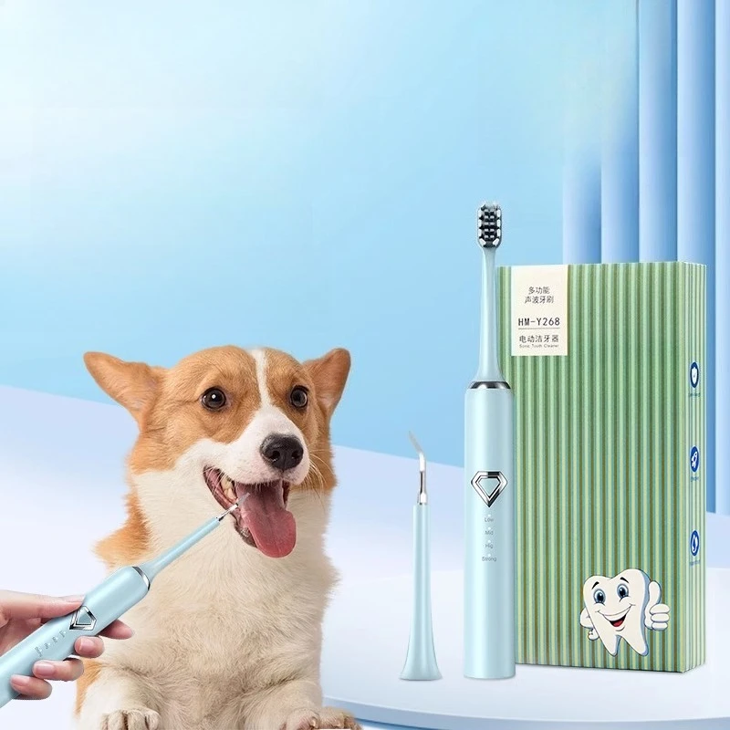 Professional Dental Calculus Removal Low Noise Tooth Cleaning Brush Dog Toothbrushes Waterproof Pet Cat Oral Tooth Supplies
