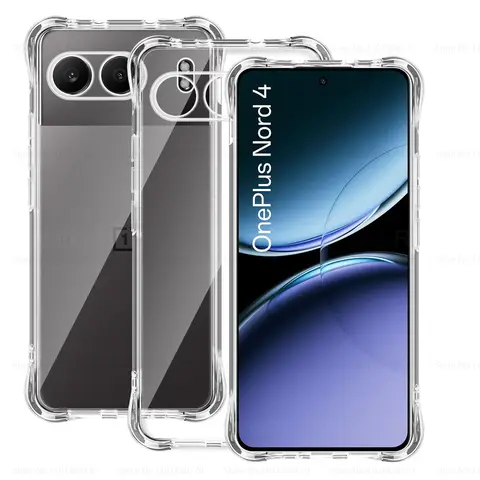 Coque antichoc en silicone transparent pour OnePlus, étui de protection d'objectif, Nord 4, One Plus 1 +, Nord 4, 5G