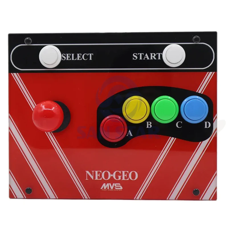 RAC-J600S NEO GEO MVS 6 Buttons 15Pin Retro Arcade Game Joystick Controller Artwork Panel For Neo Geo AES MVS CD
