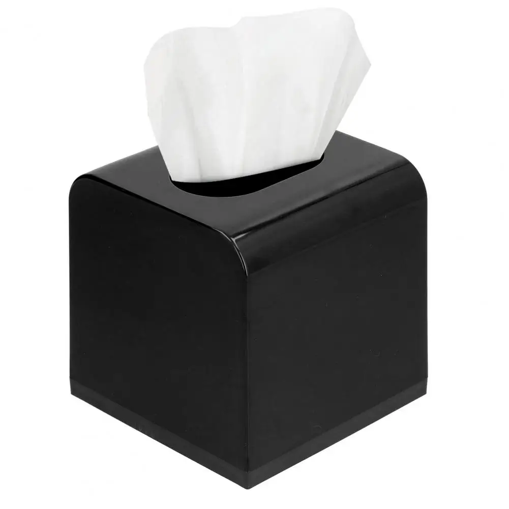 Stylish Tissue Container Decorative Cube Tissue Holder Dispenser with Capacity Durable Construction Solid for Easy for Home