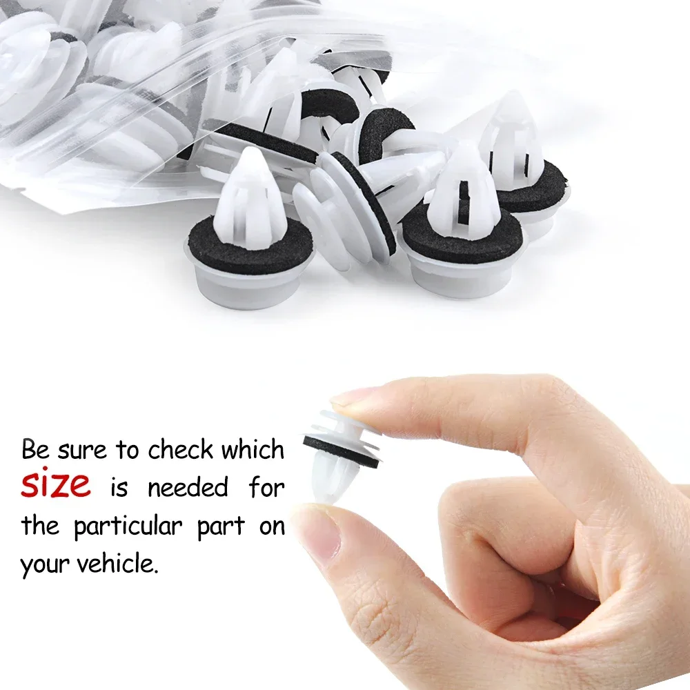 

20pcs 50pcs 100pcs Car Fasteners Clips Plastic Interior Front Rear Door Card Panel Fascia Lining Trim Clip For BMW 51418224768
