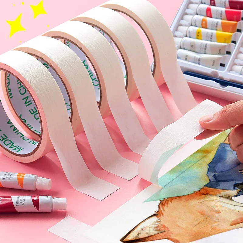 Paper Fixation Masking Tape Sketch Watercolor Painting Oil Painting Artist Washi Tape Sketch Fixation Sticky Traceless Tape