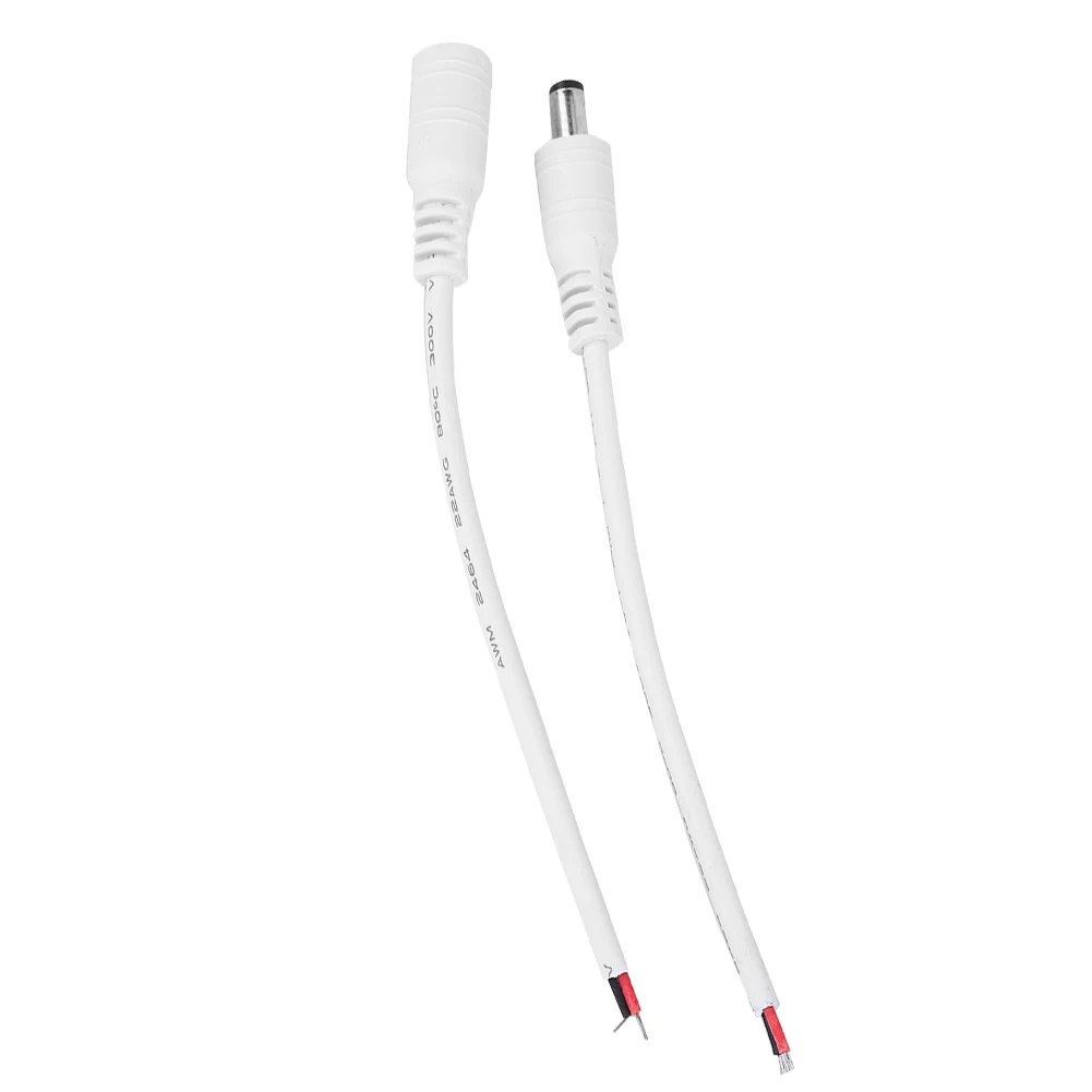 5.5x2.1mm Barrel Power Plug 5.5x2.1mm Power Plug 5 Pair 5.5x2.1mm Male Female DC Power Barrel Plug Jack Connector Cable Wire