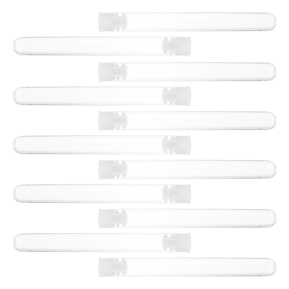 50 Pcs Disposable Test Tube Plastic Caps Small Clear Containers Bath Salts Tubes