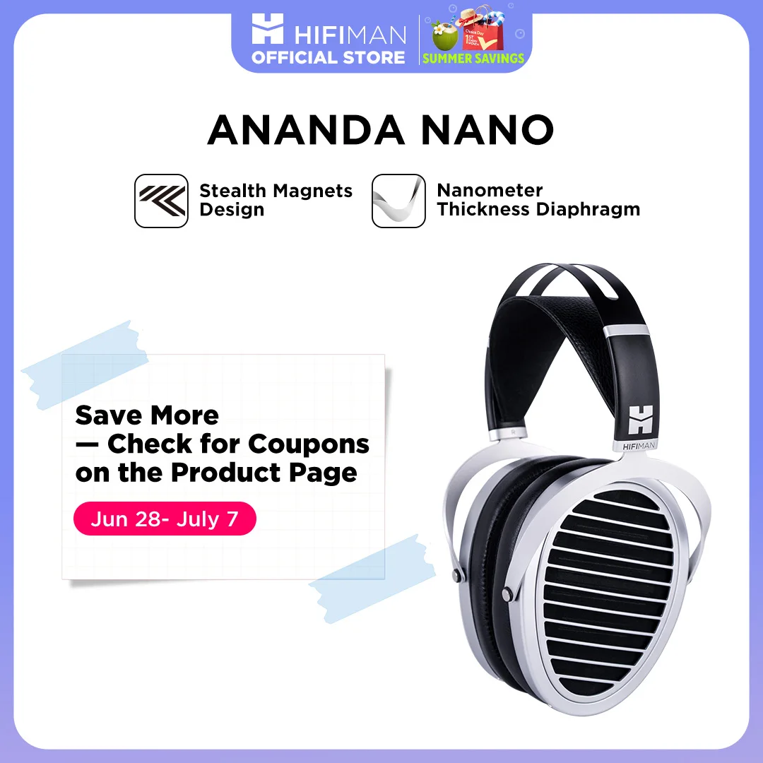 HIFIMAN ANANDA NANO 開放型 平面磁界駆動 Hi-Fi ヘッドホン