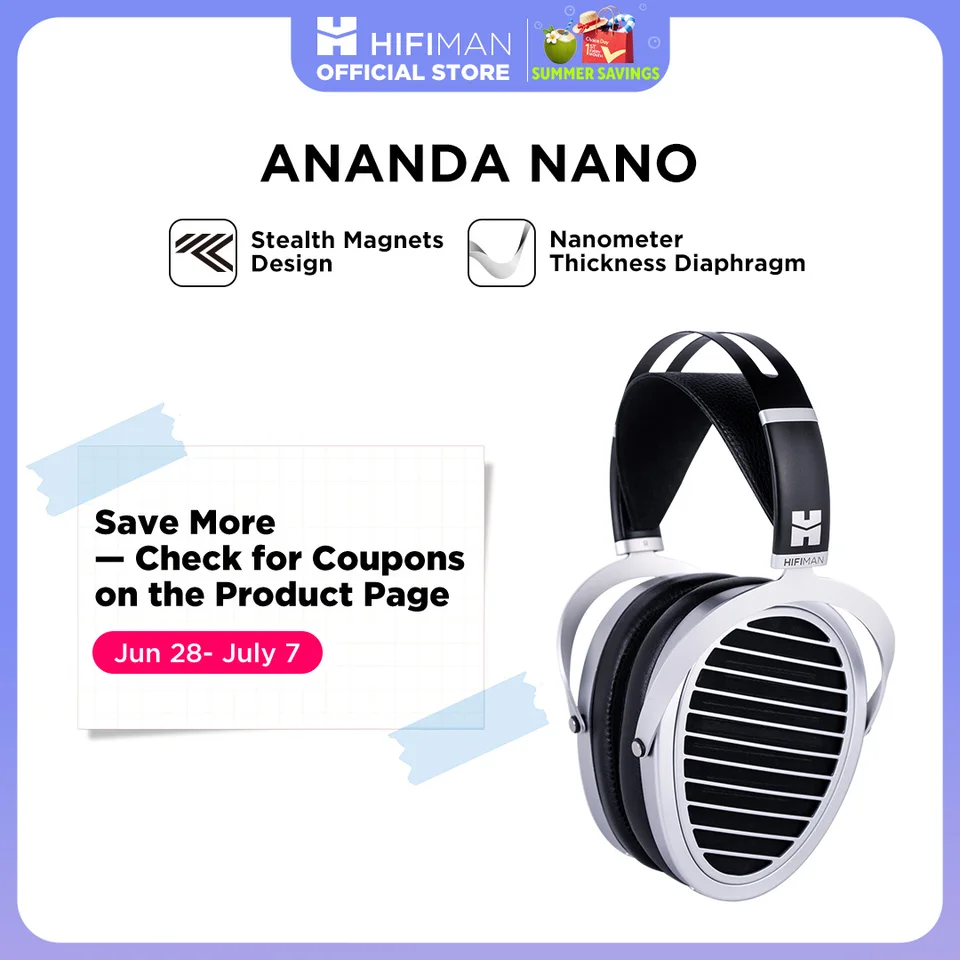 HIFIMAN ANANDA NANO Open-back Planar Magnetic Hi-Fi Headphones