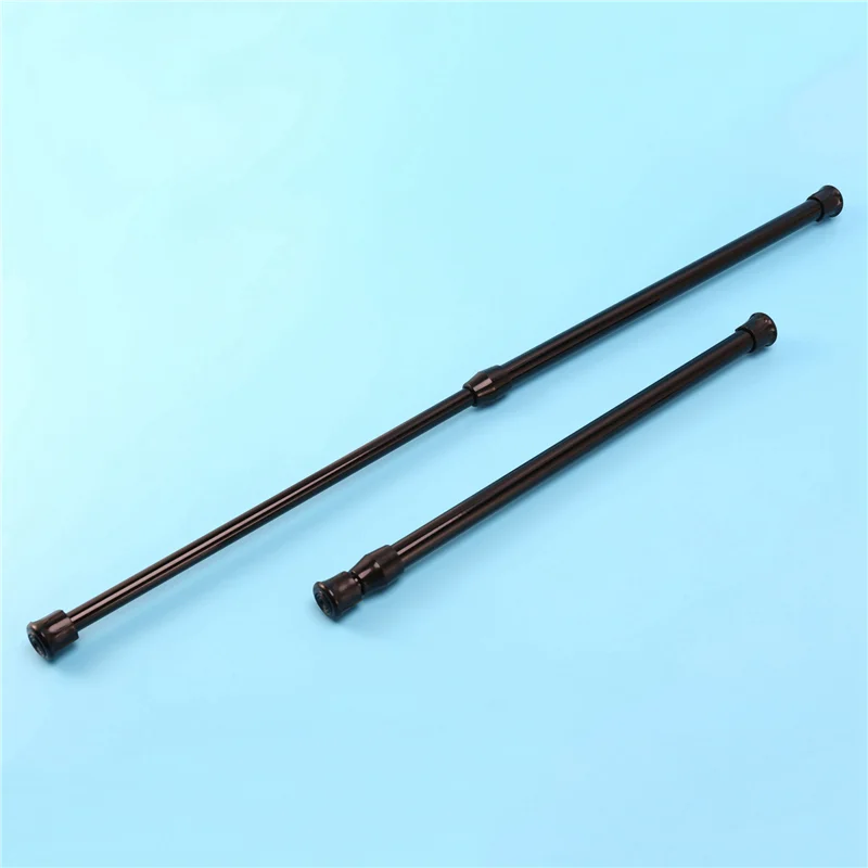AA49 Małe pręty napięciowe do szafek, pręty do szafek w kamperach, pręty sprężynowe do lodówek, 30 do 50 cm, 18 szt. (czarne)