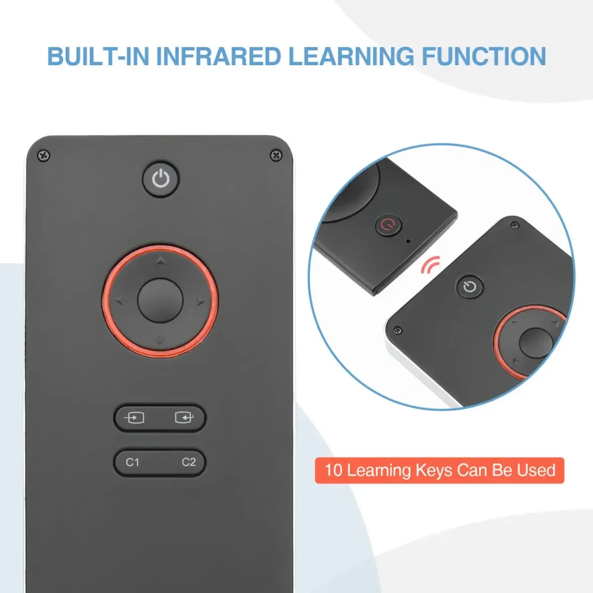 Bluetooth backlit wireless keyboard with infrared learning remote control mini keyboard and mouse mobile phone