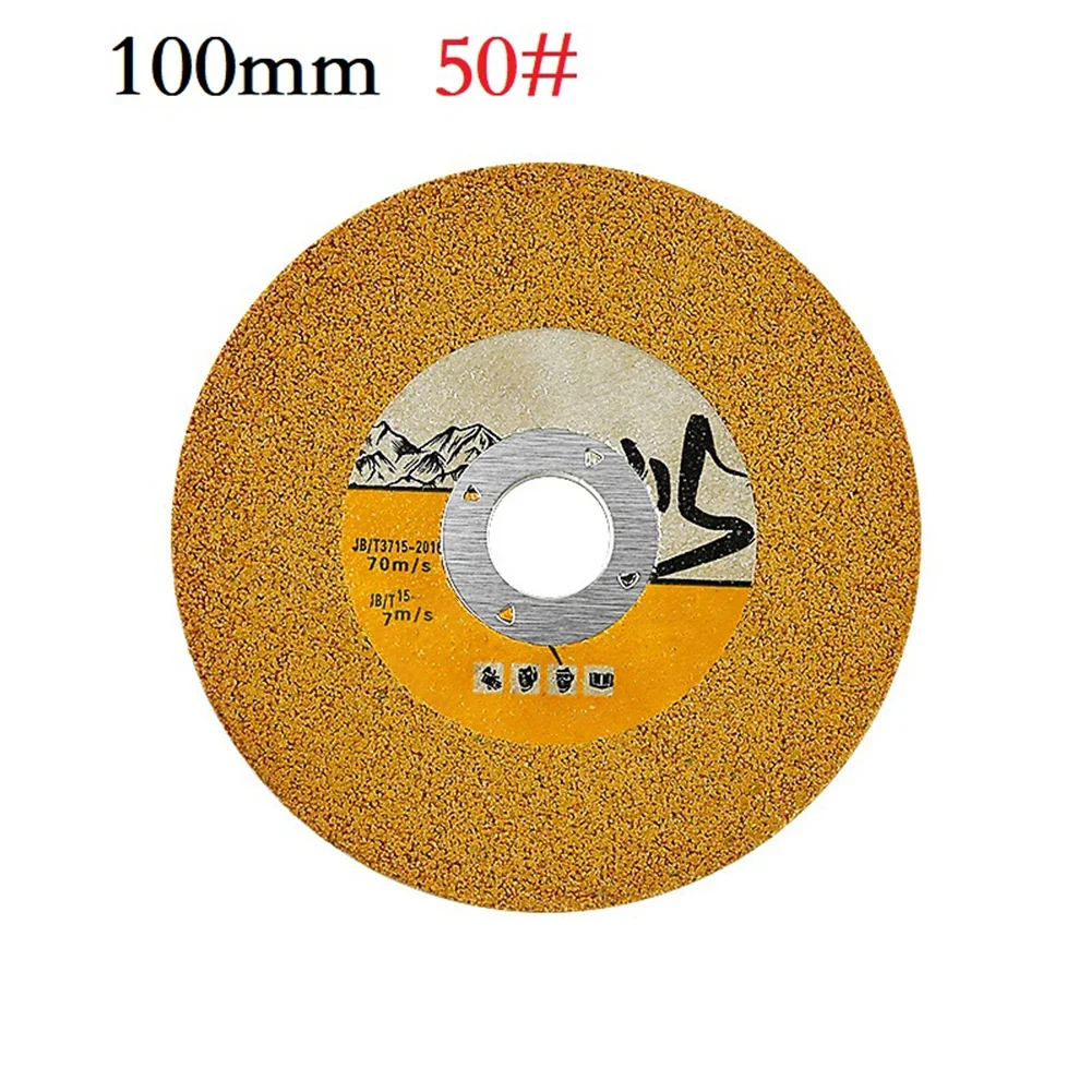 

1pcs 50/100/200Grit Diamond Angle Grinding Wheel Sanding Disc Polishing Stone Wood Power Tools Accessories 100*16*6 Mm