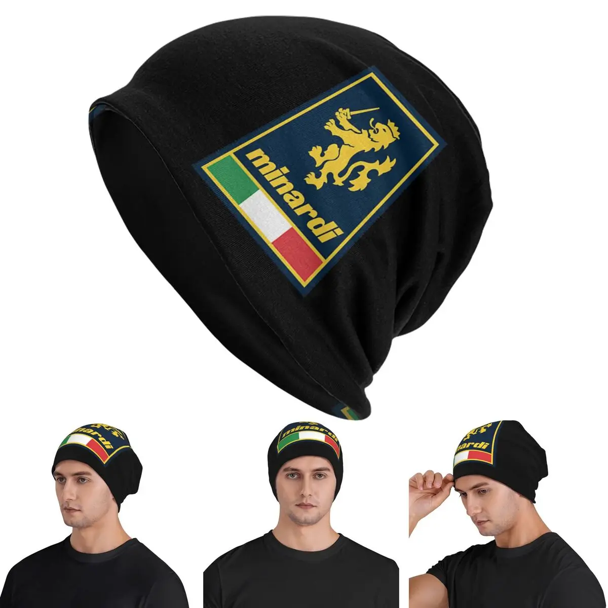 

Minardi Racing Team Skullies Beanies Hats Warm Autumn Winter Outdoor Cap Knitted Bonnet Caps for Unisex Adult