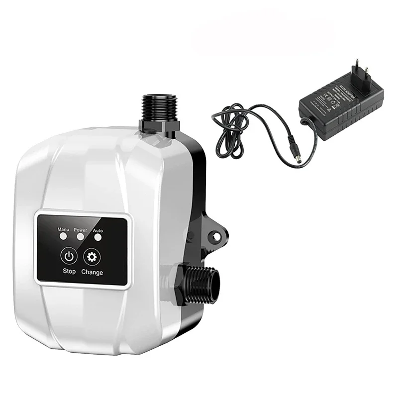 150W Home Automatic Water Pressure Booster Pump 24V Silent Water Recirculating Pump with Power Adapter for Sprinklers Shower