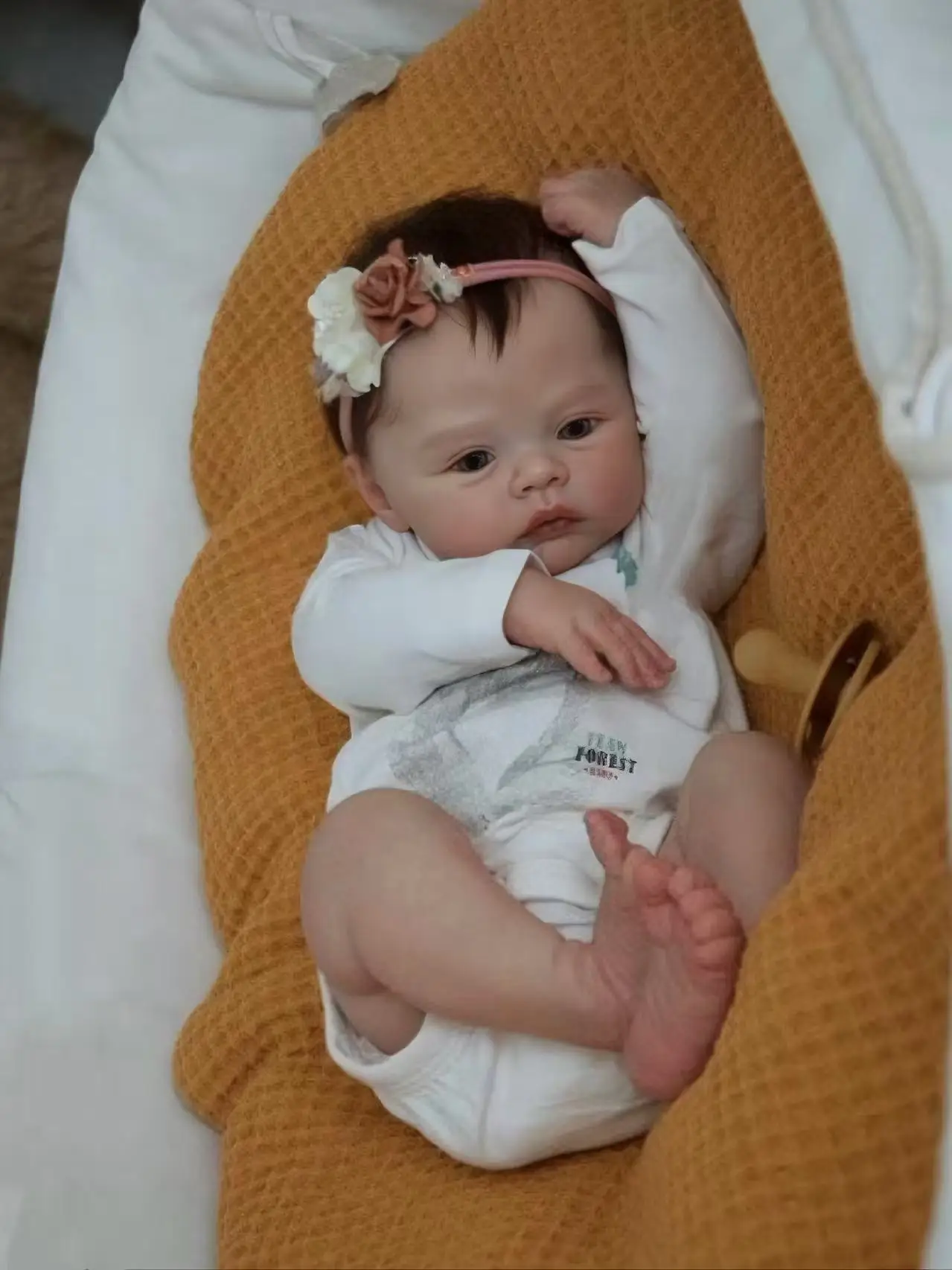 Cokela 19inch/48cm realistic sleeping baby dolls life size silicone baby reborn dolls silicone newborn baby