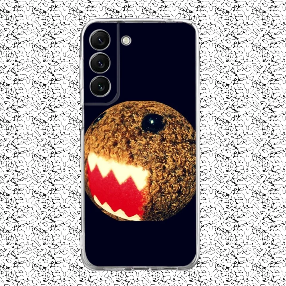 Cute Domo-kun Phone Case Silicone For Samsung S30,S23,21,22,20 Ultra,S20 FE lite,S10,9,PIus Note20ultra Cover Clear