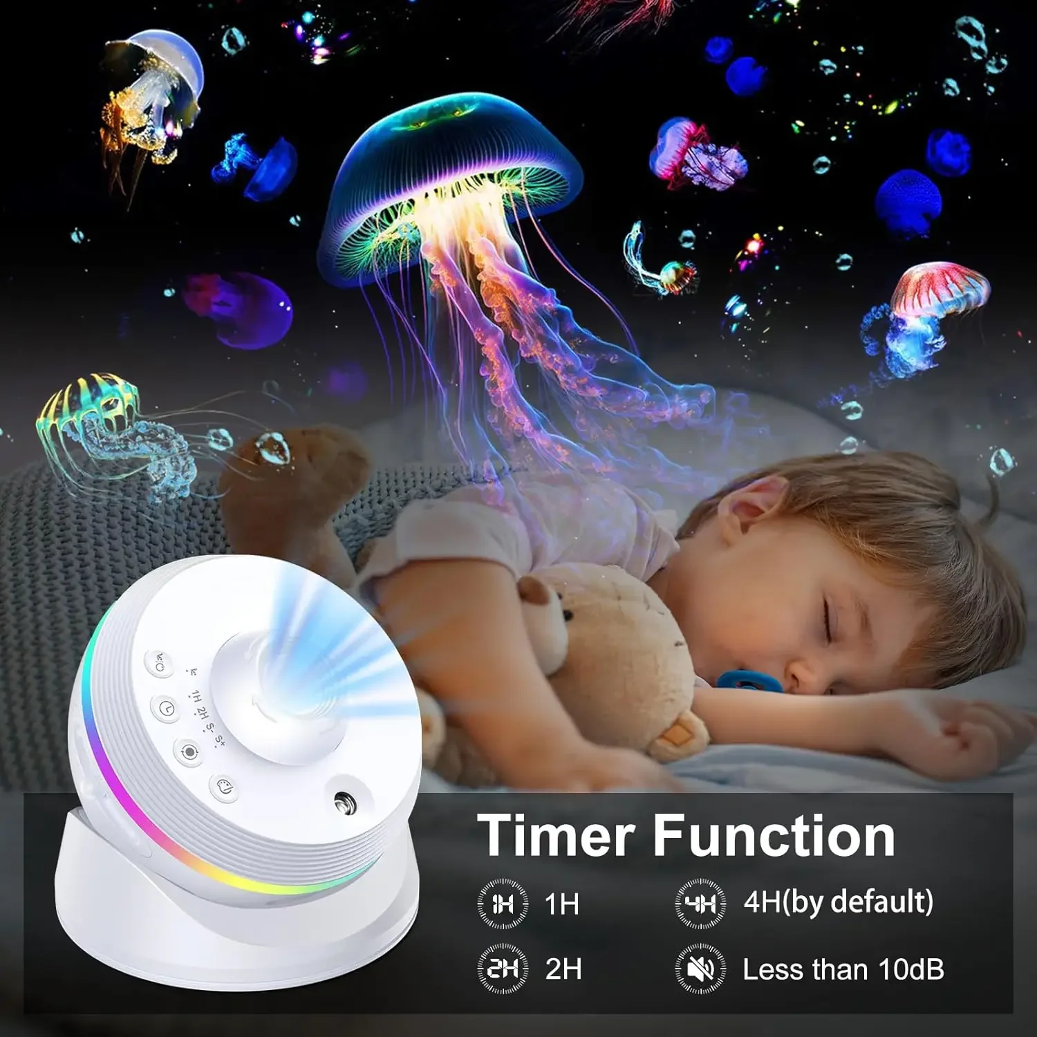 LED Night Light Galaxy Star Projector 4K HD 13 IN 1 Planetarium Projector 360° Rotation For Bedroom Decor Children Gift